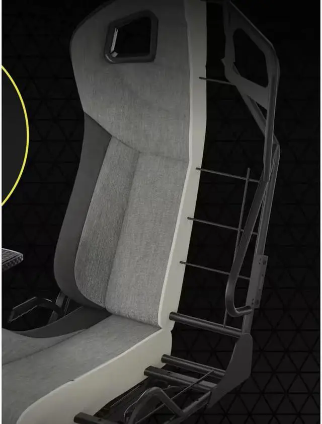 Alt view image 4 of 5 - Corsair T3 Rush Gaming Chair (Fabric Grey/Charcoal)