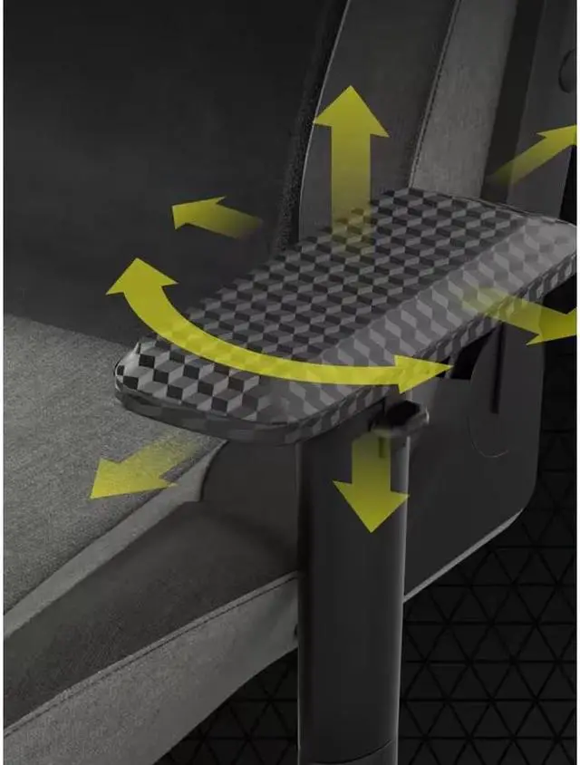 Alt view image 5 of 5 - Corsair T3 Rush Gaming Chair (Fabric Grey/Charcoal)