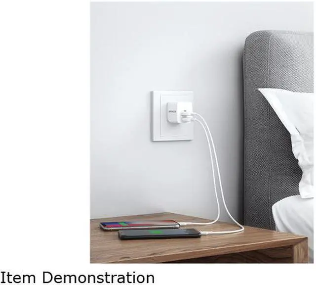 Alt view image 7 of 7 - Anker USB Charger, 2-Pack Dual Port 12W Wall Charger with Foldable Plug, PowerPort mini for iPhone XS/ X / 8 / 8 Plus / 7 / 6S / 6S Plus, iPad, Samsung Galaxy Note 5 / Note 4, HTC, White