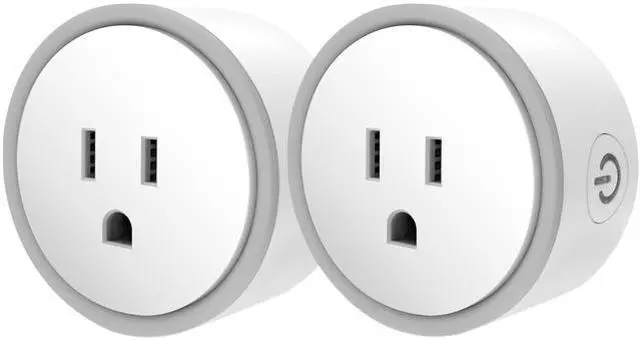 Main image of Elf Smart Plug by Eques - No Hub Required - Control Your Home from Anywhere - Compatible with Alexa & Google Home - WiFi App Enabled - UL FCC Certified - Fireproof Material (2 Pack)