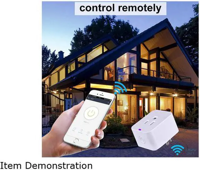 Alt view image 6 of 6 - POWRUI Smart Plug, Mini WIFI Outlet Compatible With Amazon Alexa & Google Home,No Hub Required Timing Function Control Your Home,ETL certified, (4 pack)
