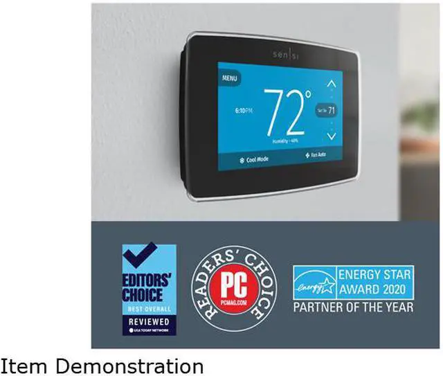 Alt view image 4 of 12 - Emerson Sensi Touch Wi-Fi Thermostat for Smart Home with Touchscreen Color Display