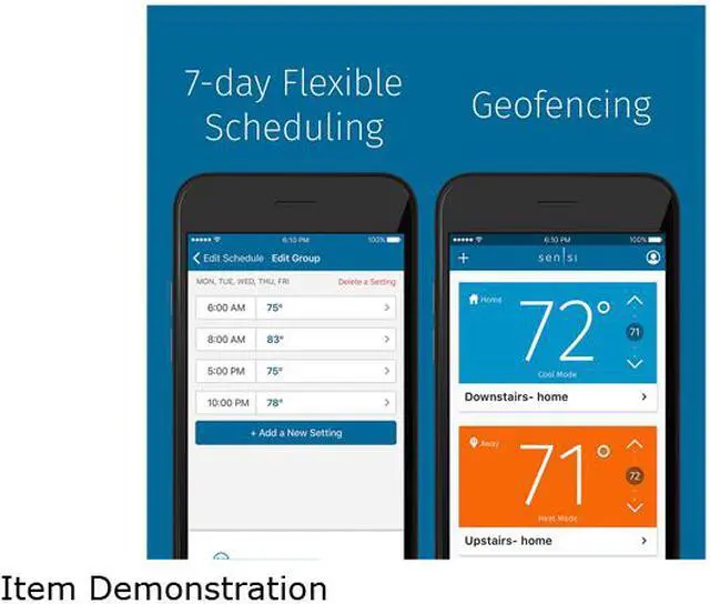 Alt view image 6 of 12 - Emerson Sensi Touch Wi-Fi Thermostat for Smart Home with Touchscreen Color Display