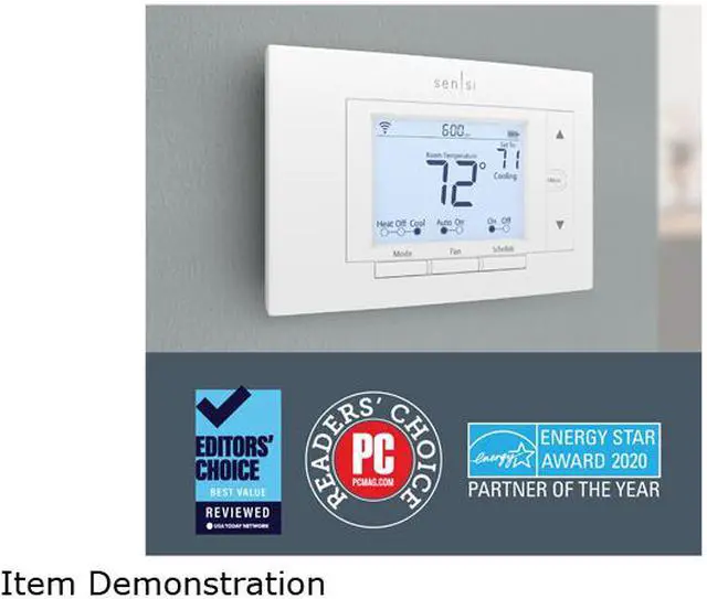 Alt view image 2 of 8 - Emerson Sensi Wi-Fi Thermostat for Smart Home
