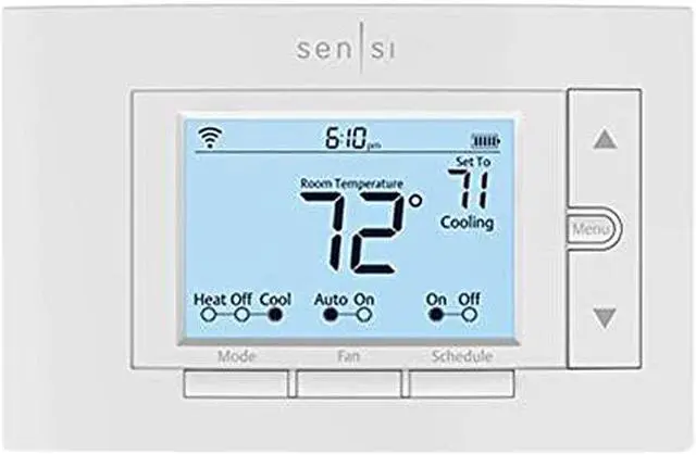 Alt view image 4 of 8 - Emerson Sensi Wi-Fi Thermostat for Smart Home
