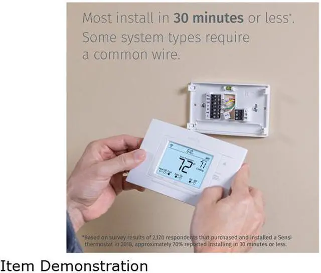 Alt view image 7 of 8 - Emerson Sensi Wi-Fi Thermostat for Smart Home