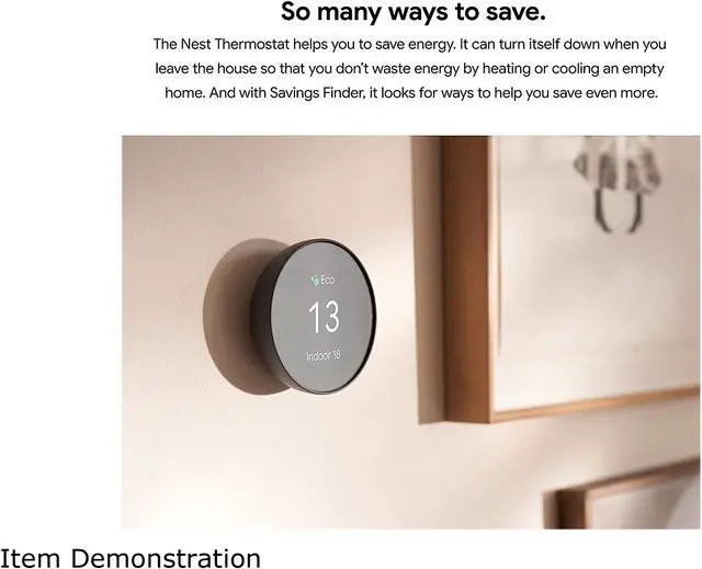 Alt view image 5 of 12 - Nest Thermostat, Snow | Smart Home Thermostat