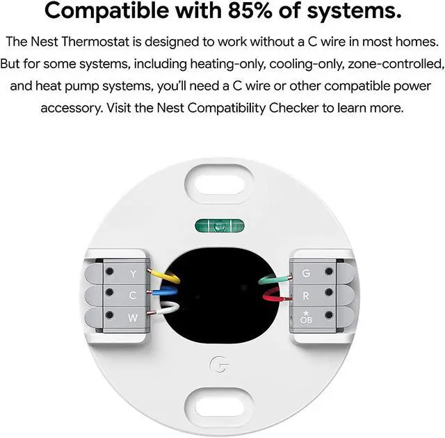 Alt view image 6 of 12 - Nest Thermostat, Snow | Smart Home Thermostat