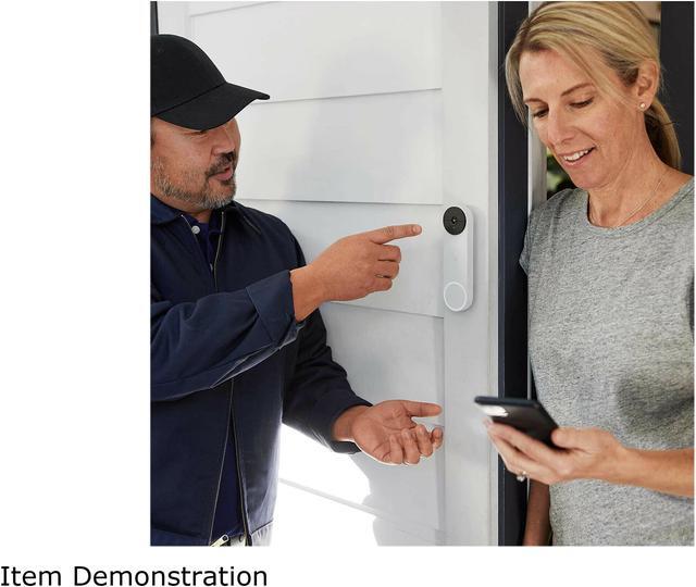 Alt view image 7 of 9 - Nest Doorbell with battery, Snow