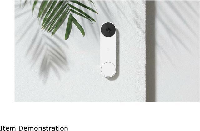 Alt view image 8 of 9 - Nest Doorbell with battery, Snow