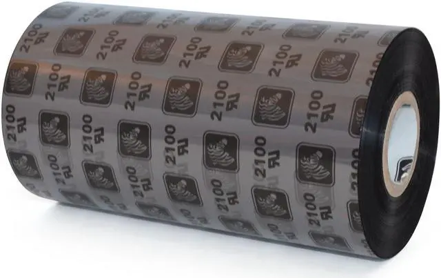 Main image of Zebra Wax Ribbon 5.16inx1476ft 2100 High Performance 1in core
