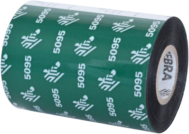 Zebra Performance Ribbon Zebra Resin Ribbon 6.85inx1476ft 5095 High Performance 1in core ...