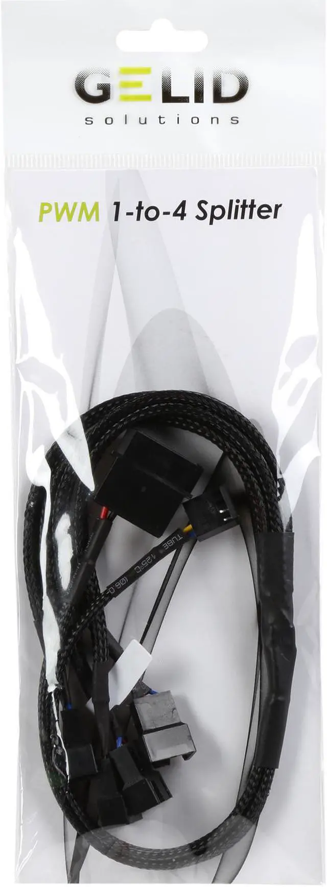 Alt view image 3 of 3 - GeLid CA-PWM-03 1-to-4 4pin PWM Fan Power Splitter