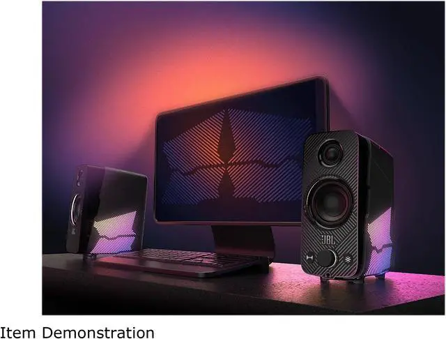 Alt view image 7 of 7 - JBL QUANTUM DUO 20W RMS PC Gaming Speakers
