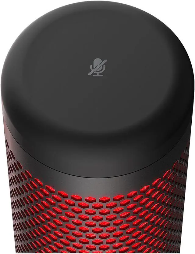 Alt view image 5 of 10 - HyperX QuadCast USB Condenser Gaming Microphone for PC, PS4 and Mac - Red