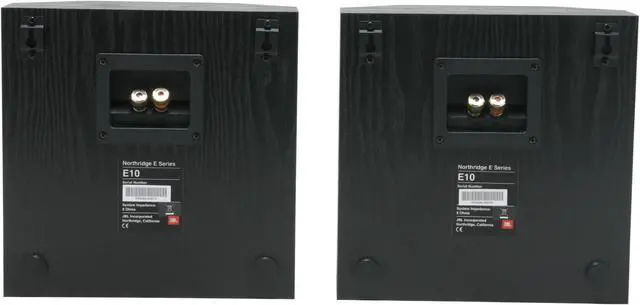 Alt view image 5 of 7 - JBL NORTHRIDGE E E10(Black Ash)- Pair 50 watts Continuous Power, 200 Watts Peak Power 2.0 Speaker
