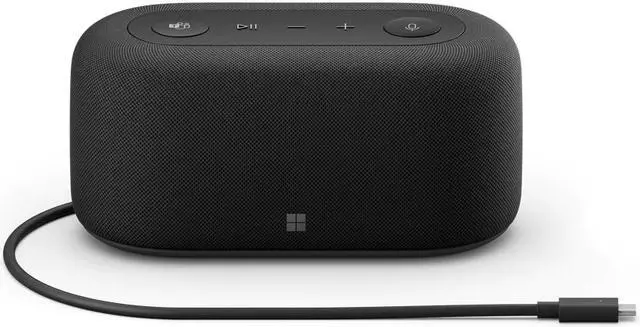 Alt view image 2 of 7 - Microsoft Audio Dock - Teams Certified, USB-C Dock, HDMI 2.0, USB-A, USB-C x 2 Ports, Pass-Through Charging, Audio Speaker Phone, Works with Teams, Zoom, and Google Meet apps