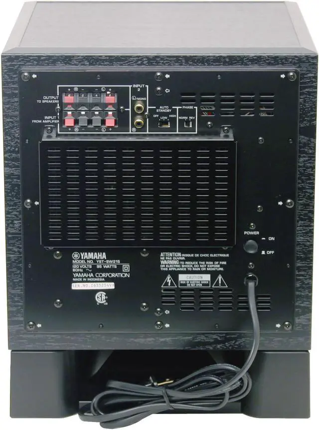 Alt view image 5 of 6 - YAMAHA SW215 8" Powered Subwoofer