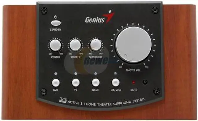 Alt view image 4 of 14 - Genius SW-HF5.1 5000 150 watts 5.1 5.1 Home Theater Speaker System
