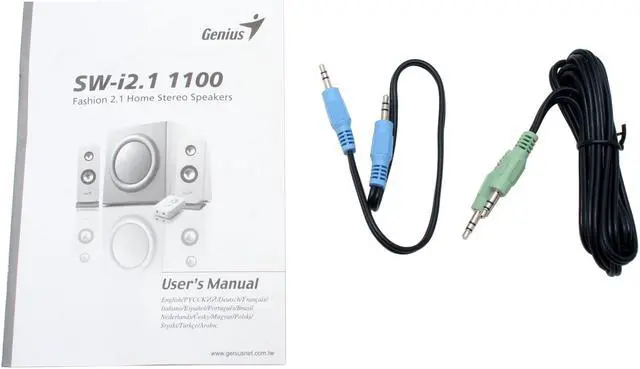 Alt view image 11 of 12 - Genius SW-i2.1 1100 28 Watts 2.1 Audio System