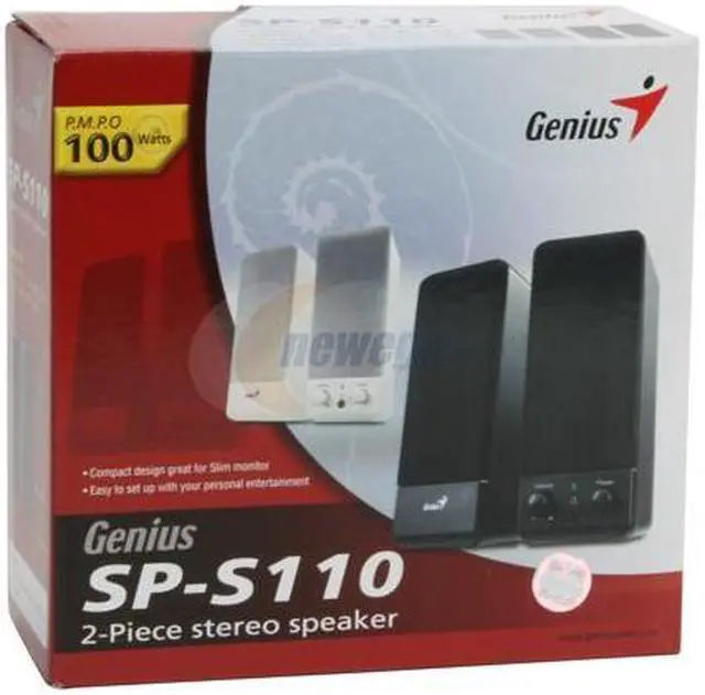 Alt view image 4 of 4 - Genius SP-S110 100W (P.M.P.O.) 2.0 Beige 2-Piece Stereo Speaker