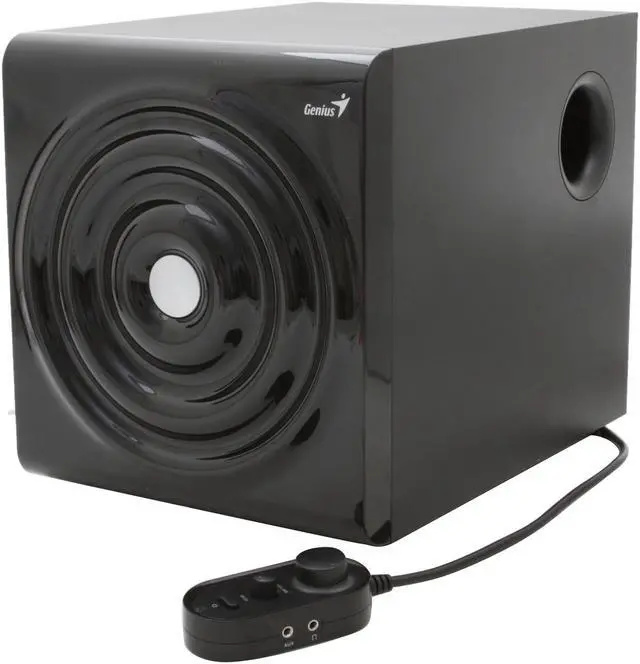 Alt view image 2 of 12 - Genius SW-V2.1 1255 40 Watts 2.1 Sleek 3-piece Speaker System