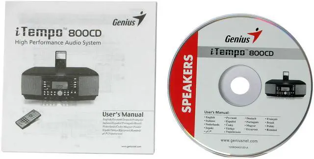 Alt view image 11 of 12 - Genius i-Tempo 800CD 20 Watts 2.1 High Performance Audio System