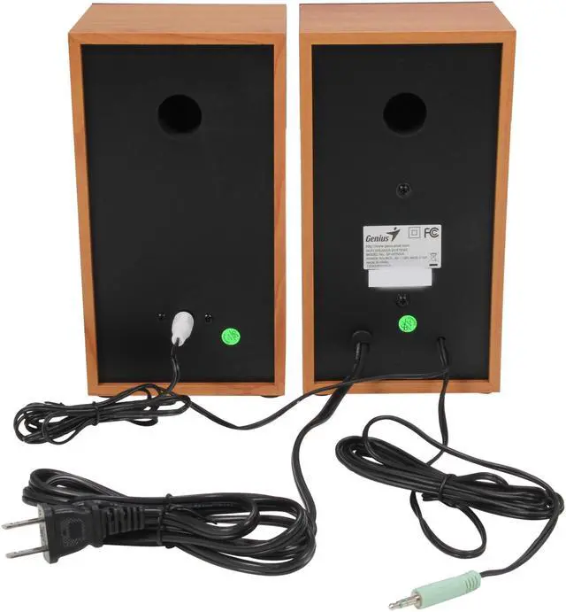 Alt view image 3 of 5 - Genius Hi-Fi Wooden Speaker 2.0 SP-HF500A 14 W 2.0 Hi-Fi Wood Speakers