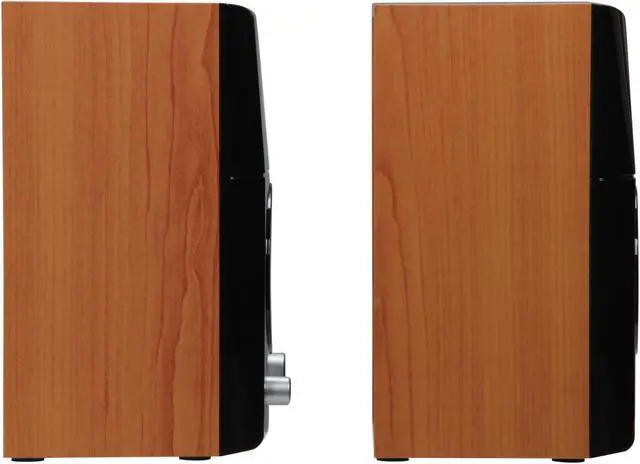 Alt view image 4 of 5 - Genius Hi-Fi Wooden Speaker 2.0 SP-HF500A 14 W 2.0 Hi-Fi Wood Speakers