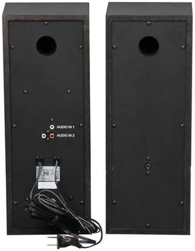 Alt view image 4 of 5 - Genius SP-HF1800A 50 W 2.0 Three-way Hi-Fi Wood Speakers