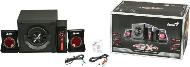 Alt view image 14 of 14 - Genius GX Gaming SW-G2.1 1250 38 Watts RMS 2.1 Speaker System