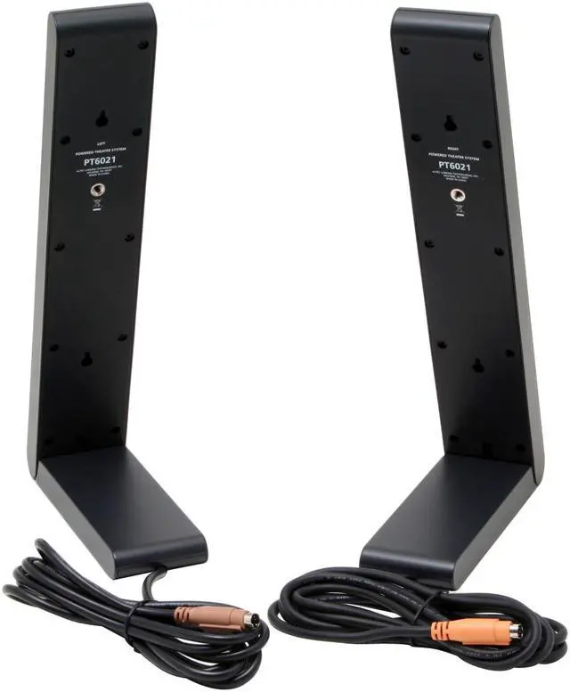 Alt view image 8 of 18 - ALTEC LANSING PT6021 58 Watts 2.1 Slim Flat Panel Speakers