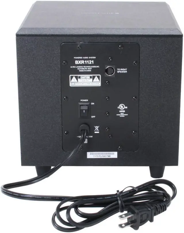 Alt view image 3 of 10 - ALTEC LANSING BXR1121 15 Watts 2.1 3-Piece Value Computer Speakers