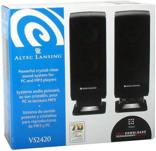 Alt view image 8 of 8 - ALTEC LANSING VS2420 8 Watts 2.0 Gaming Speaker System