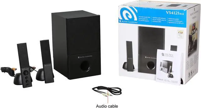 Alt view image 9 of 9 - ALTEC LANSING VS4121BLK 31 Watts 2.1 Speakers