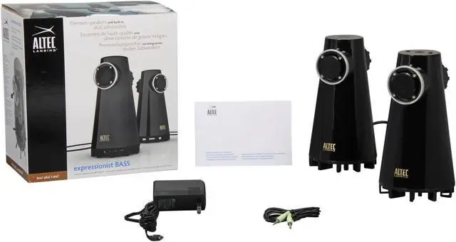 Alt view image 8 of 8 - ALTEC LANSING FX3022 25 Watts RMS 2.0 Expressionist BASS Speakers