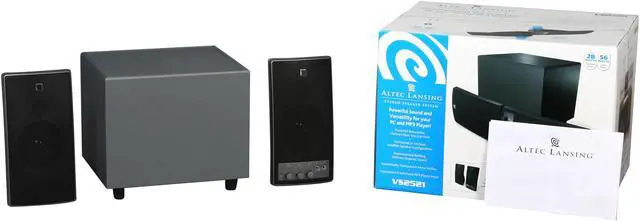 Alt view image 9 of 9 - ALTEC LANSING VS2521 28 Watts 2.1 Speaker System