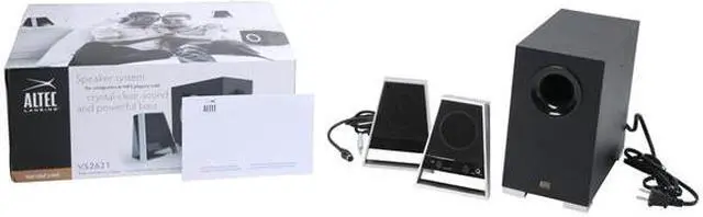 Alt view image 11 of 11 - ALTEC LANSING VS2621 28 Watts RMS 2.1 Speaker System