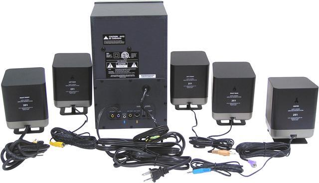 Alt view image 2 of 6 - ALTEC LANSING 251 60 Watts 5.1 Speaker
