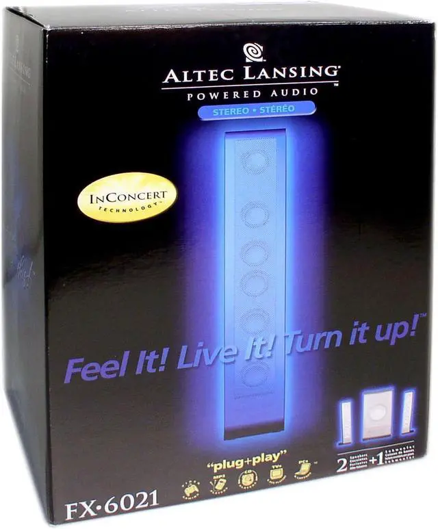 Alt view image 6 of 6 - ALTEC LANSING FX6021 75W 2.1 Speaker