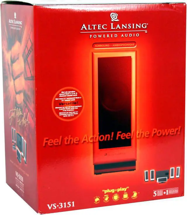 Alt view image 5 of 5 - ALTEC LANSING VS3151 50 Watts 5.1 Speaker