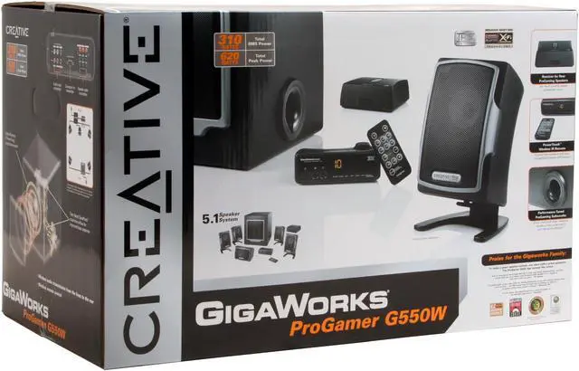 Alt view image 14 of 14 - Creative GigaWorks G550W 310 W 5.1 Speaker