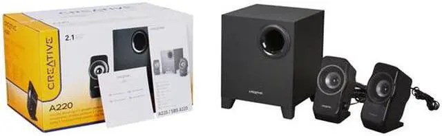 Alt view image 10 of 10 - Creative A220 2.1 Speakers