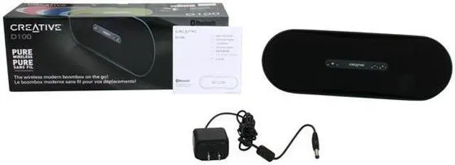 Alt view image 6 of 6 - Creative D100 Wireless Bluetooth Speakers (Black)