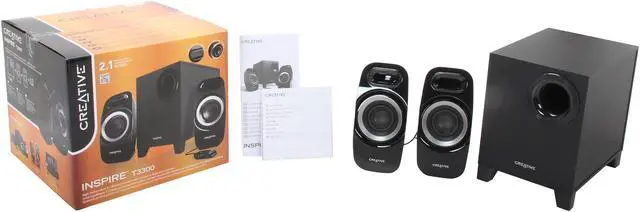 Alt view image 5 of 5 - Creative Inspire T3300 (51MF0415AA002) 27W 2.1 Speaker System