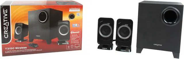 Alt view image 8 of 8 - Creative T3150 (51MF0425AA001) 2.1 Bluetooth Wireless Speaker System