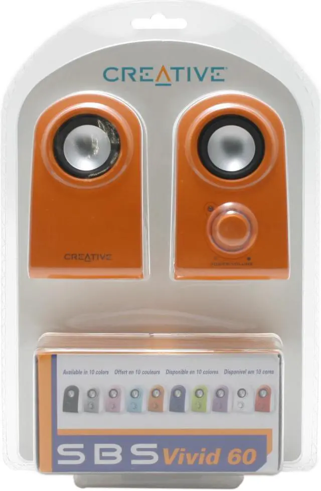 Main image of Creative SBS Vivid 60 Orange 6 Watts 2.0 Speaker