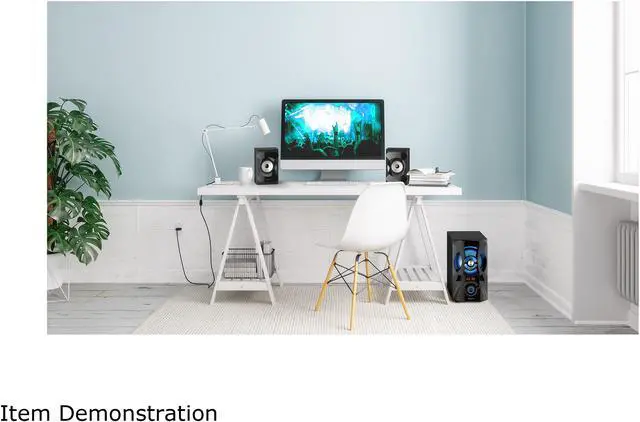 Alt view image 8 of 8 - Creative SBS E2900 2.1 Powerful Bluetooth Speaker System with Subwoofer, 3.5 mm AUX-in, SD Playback, FM Radio, USB MP3, for TVs and Computers