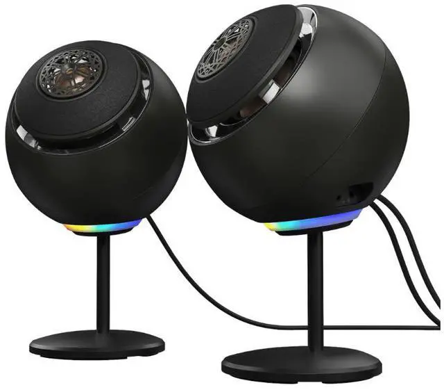 Alt view image 3 of 6 - Creative Pebble Nova Premium 2.0 USB-C Speakers with Coaxial Drivers - Black