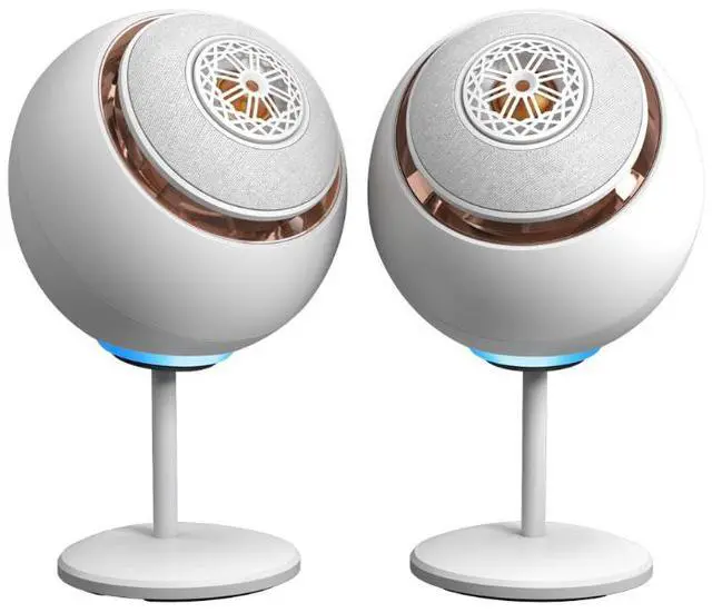 Alt view image 2 of 4 - Creative Pebble Nova Premium 2.0 USB-C Speakers with Coaxial Drivers - White